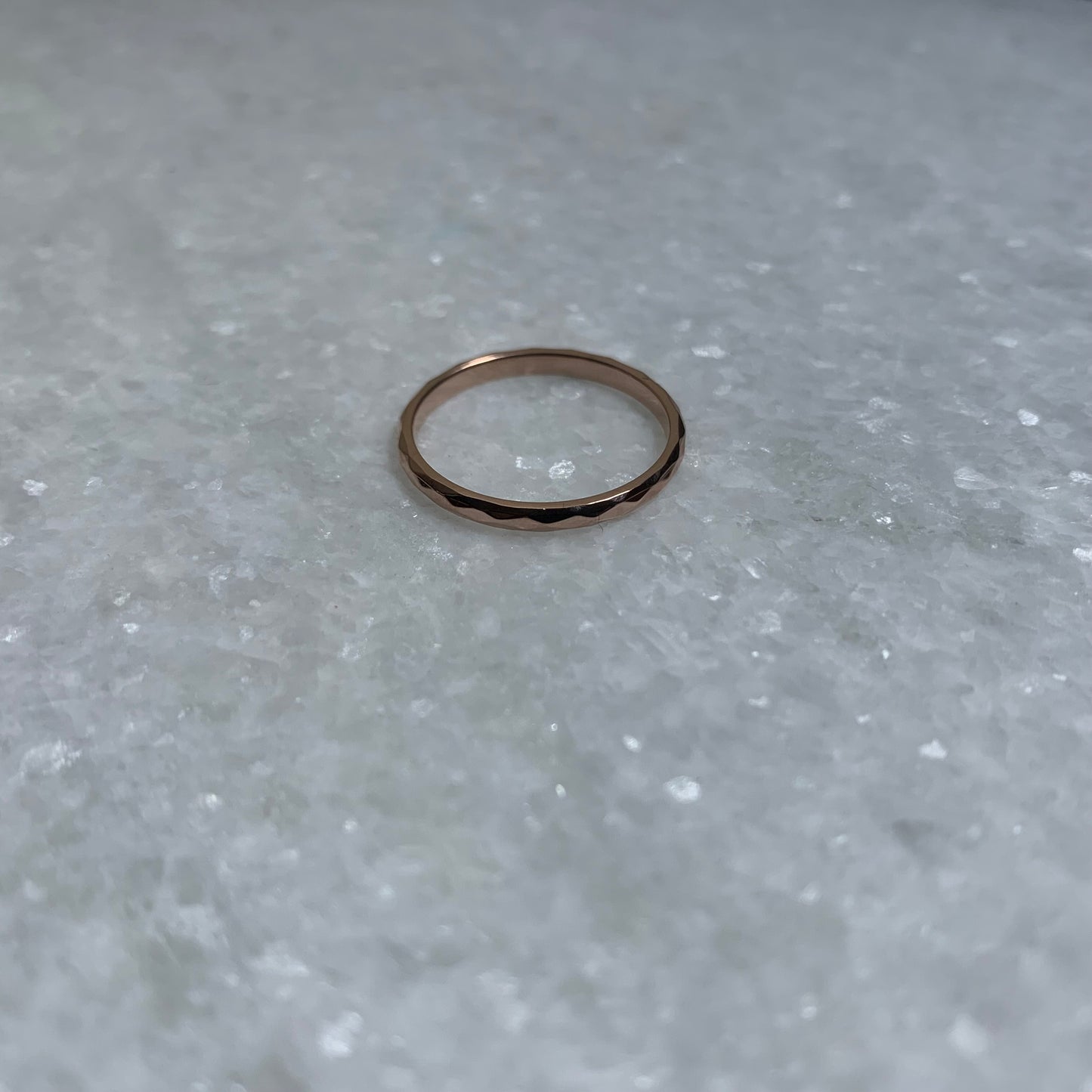 Hammered Stacker Ring