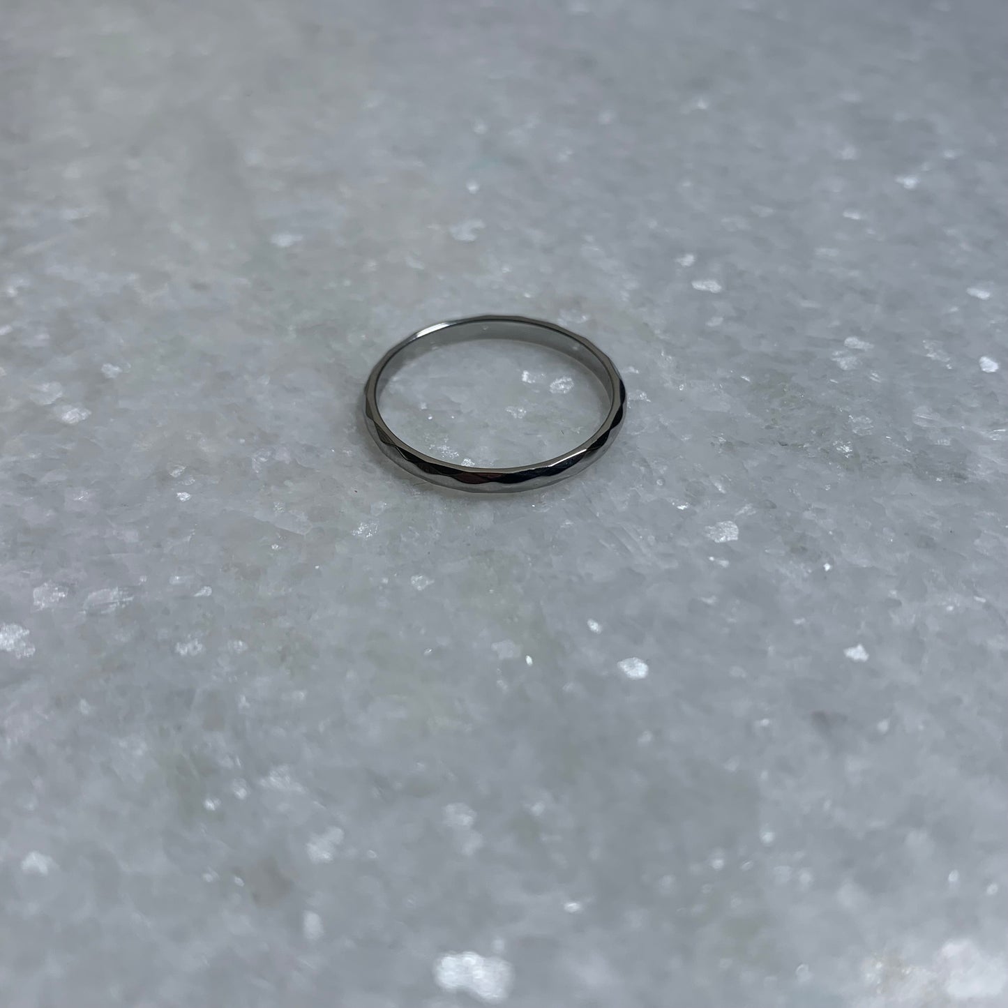 Hammered Stacker Ring