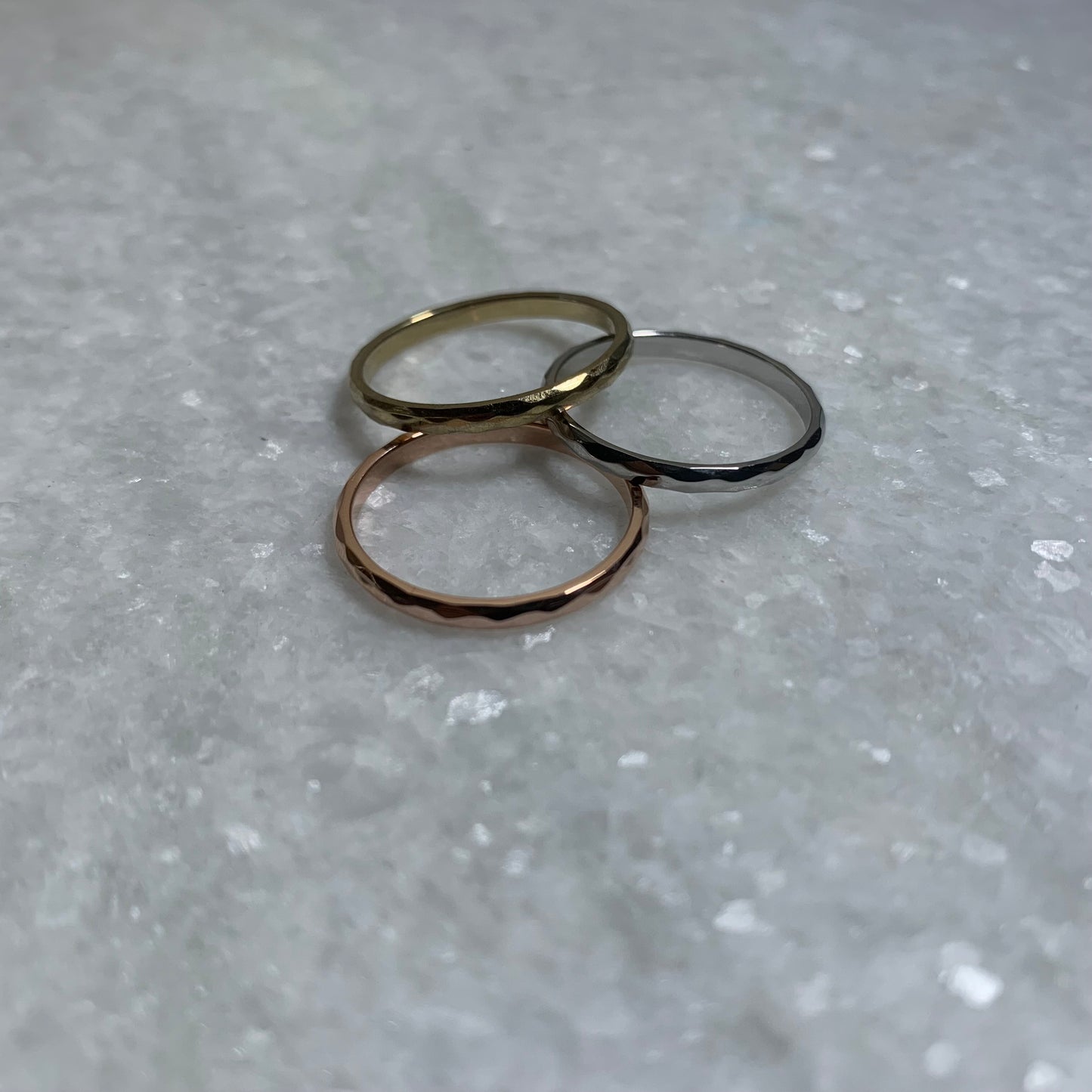 Hammered Stacker Ring